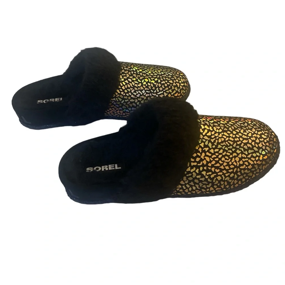 Sorel Youth Nakisha Slide 2 black, sea salt Size 4 - Picture 2 of 6
